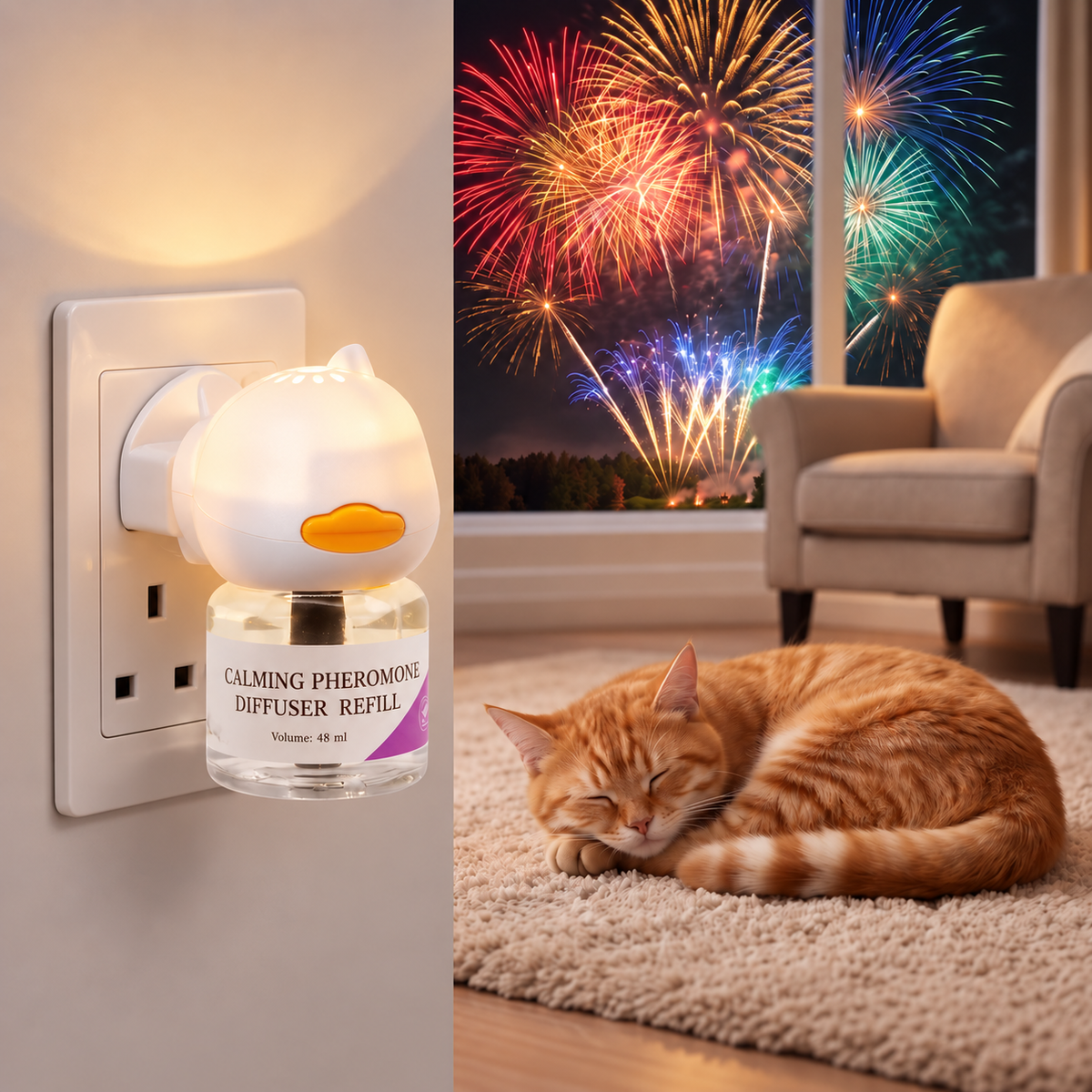 CalmPurr™ Cat Calming Pheromone Diffuser Kit