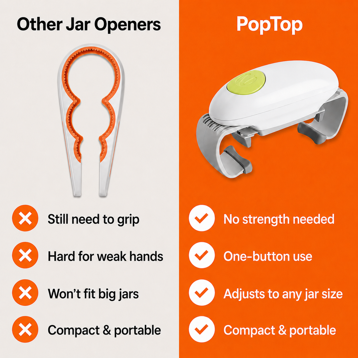 PopTop™ Electric Jar Opener