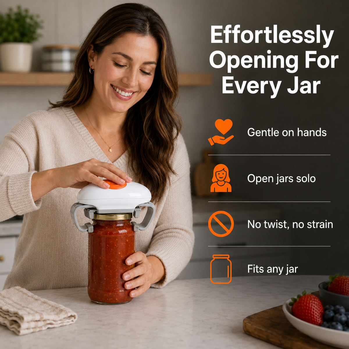 PopTop™ Electric Jar Opener