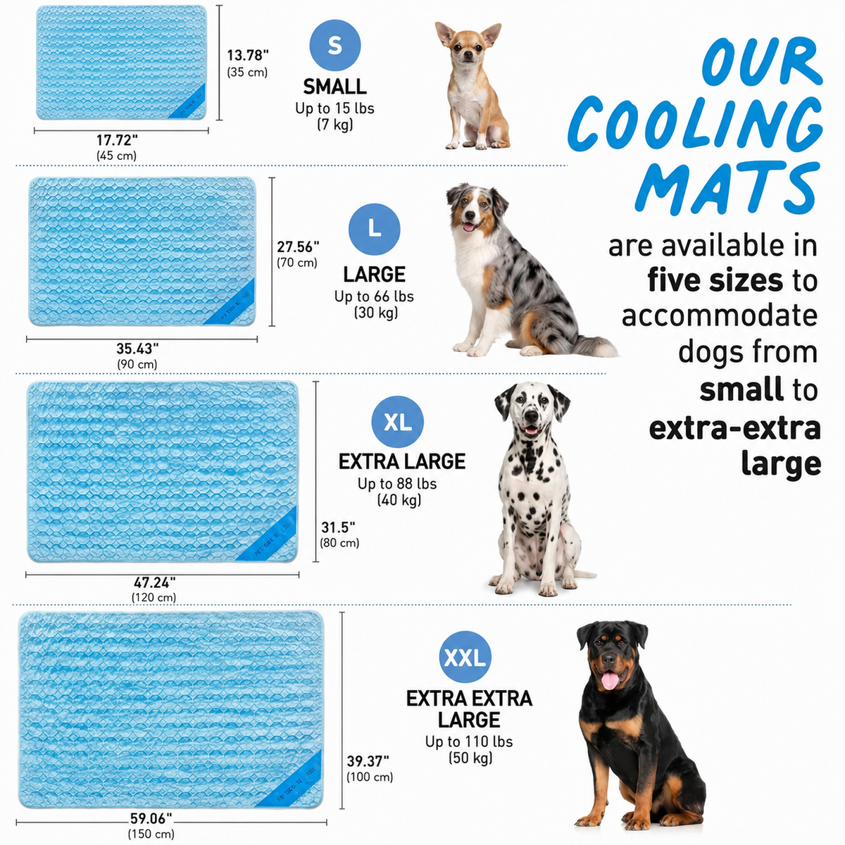 FrostPaw™ Self-Cooling Dog Mat